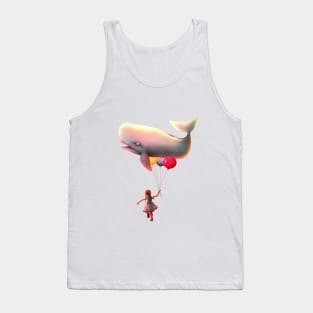 Whale and balloons Tank Top